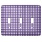 Gingham Print Light Switch Covers (3 Toggle Plate)