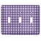 Gingham Print Light Switch Cover (3 Toggle Plate)