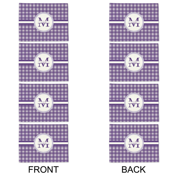 Gingham Print Linen Placemat - APPROVAL Set of 4 (double sided)