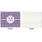 Gingham Print Linen Placemat - APPROVAL Single (single sided)