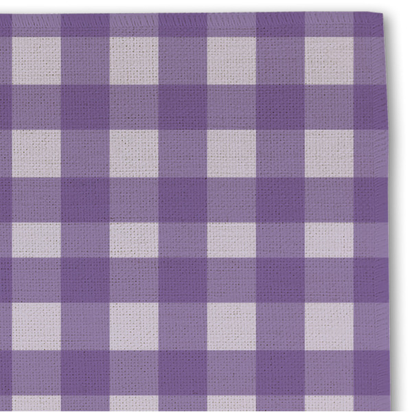 Gingham Print Linen Placemat - DETAIL