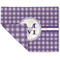 Gingham Print Linen Placemat - Folded Corner (double side)