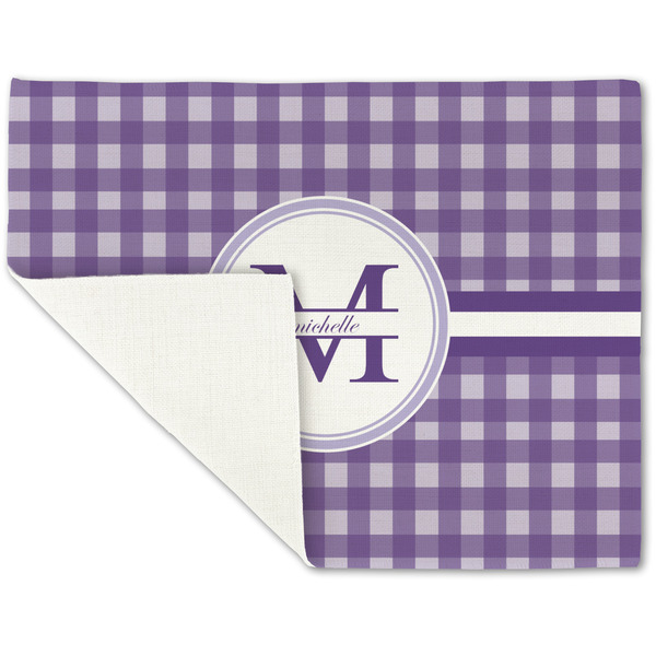 Gingham Print Linen Placemat - Folded Corner (single side)