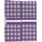 Gingham Print Linen Placemat - Folded Half (double sided)