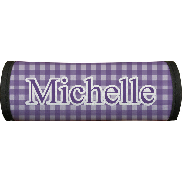 Gingham Print Luggage Handle Wrap