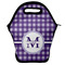 Gingham Print Lunch Bag - Front