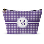 Gingham Print Makeup Bag - Small - 8.5"x4.5" (Personalized)