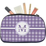 Gingham Print Makeup / Cosmetic Bag - Medium (Personalized)