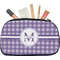Gingham Print Makeup / Cosmetic Bag - Medium (Personalized)