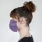 Gingham Print Mask - Side View on Girl