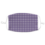 Gingham Print Adult Cloth Face Mask - XLarge