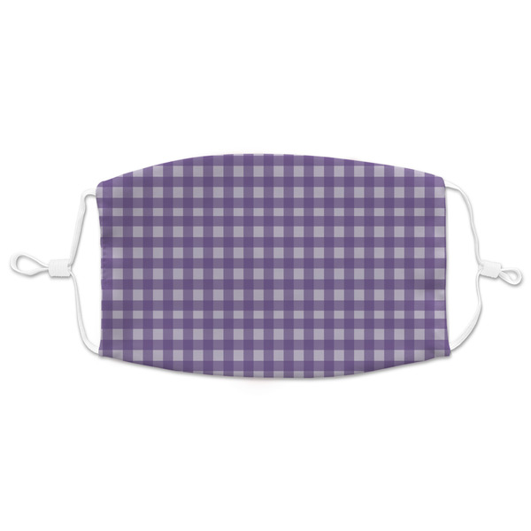 Custom Gingham Print Adult Cloth Face Mask - XLarge