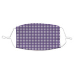 Gingham Print Adult Cloth Face Mask