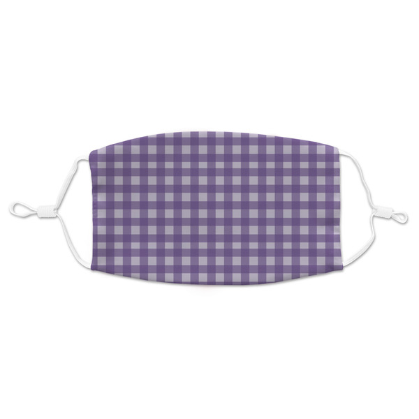 Custom Gingham Print Adult Cloth Face Mask