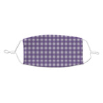 Gingham Print Kid's Cloth Face Mask