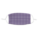 Gingham Print Kid's Cloth Face Mask - Standard