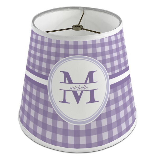 Custom Gingham Print Empire Lamp Shade (Personalized)