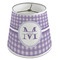 Gingham Print Poly Film Empire Lampshade - Angle View
