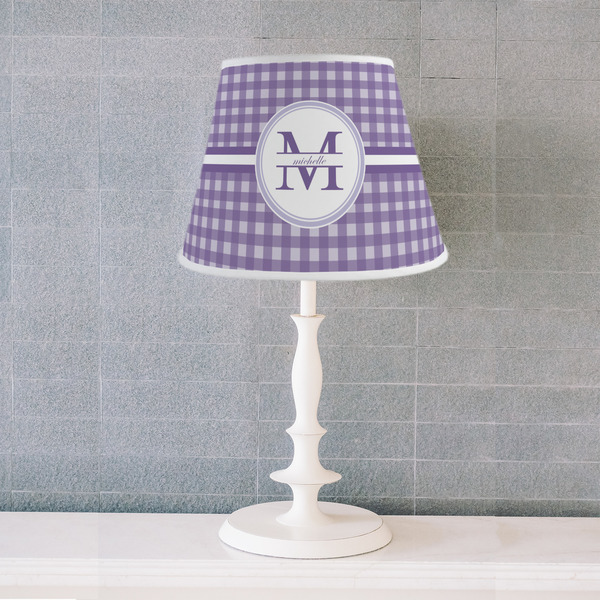 Gingham Print Poly Film Empire Lampshade - Lifestyle