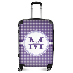 Gingham Print Suitcase - 24" Medium - Checked (Personalized)