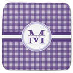 Gingham Print Memory Foam Bath Mat - 48"x48" (Personalized)