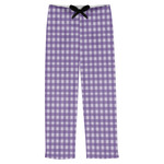 Gingham Print Mens Pajama Pants - S