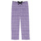 Gingham Print Mens Pajama Pants - Flat