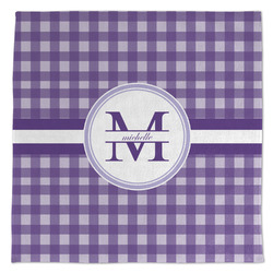 Gingham Print Microfiber Dish Towel (Personalized)