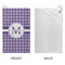 Gingham Print Microfiber Golf Towels - Small - APPROVAL