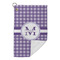 Gingham Print Microfiber Golf Towels Small - FRONT FOLDED