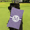 Gingham Print Microfiber Golf Towels - Small - LIFESTYLE