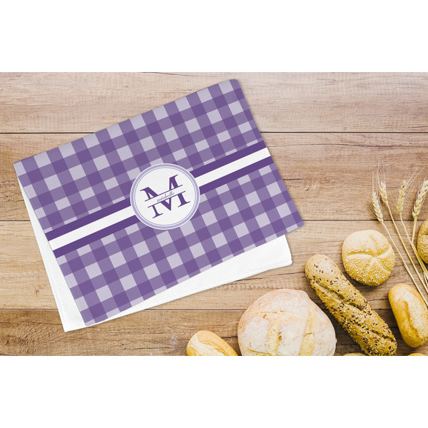 Gingham Print Microfiber Kitchen Towel - LIFESTYLE