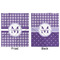 Gingham Print Minky Blanket - 50"x60" - Double Sided - Front & Back