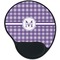 Gingham Print Mouse Pad with Wrist Support