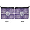Gingham Print Neoprene Coin Purse - Front & Back (APPROVAL)