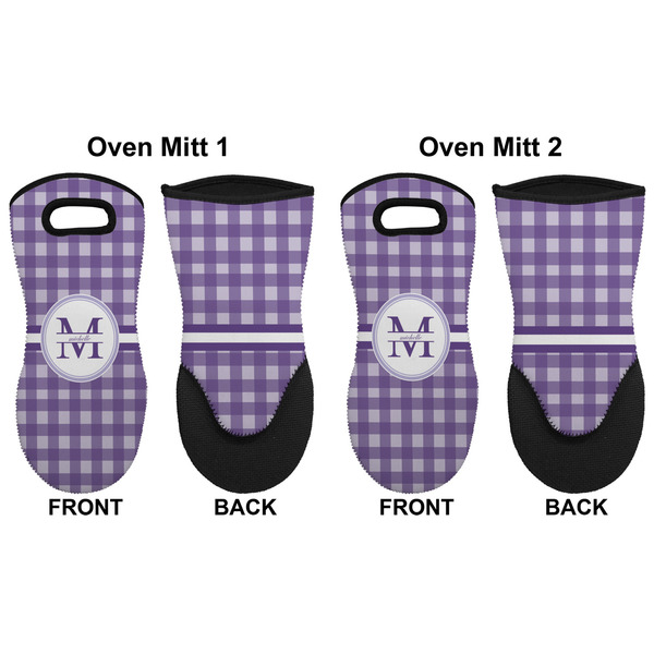 Gingham Print Neoprene Oven Mitt - Set of 2 - Approval