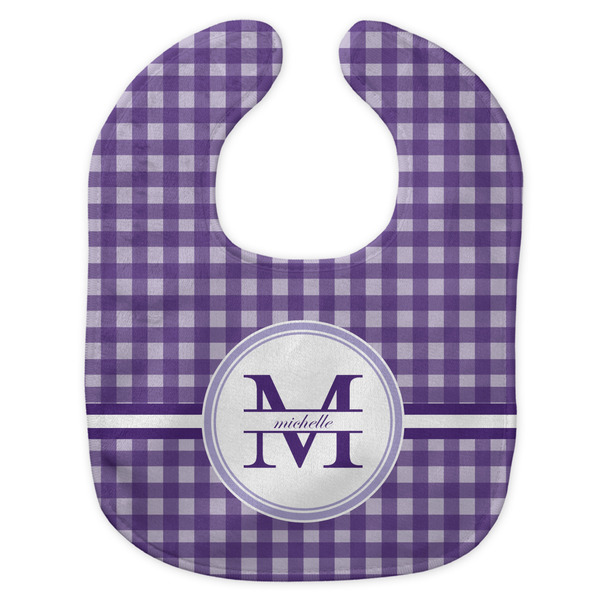 Gingham Print New Bib Flat Approval