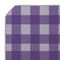 Gingham Print Octagon Placemat - Single front (DETAIL)