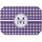 Gingham Print Octagon Placemat - Single front
