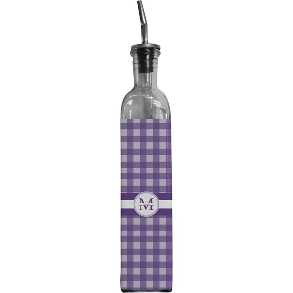 Custom Gingham Print Oil Dispenser Bottle (Personalized)
