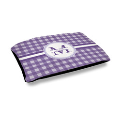 Gingham Print Outdoor Dog Bed - Medium (Personalized)