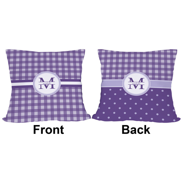 Gingham Print Outdoor Pillow - 16x16