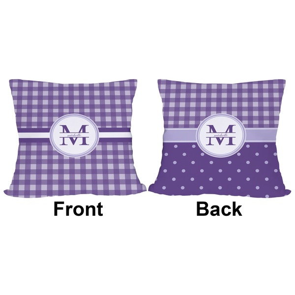 Gingham Print Outdoor Pillow - 18x18
