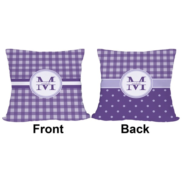 Gingham Print Outdoor Pillow - 20x20