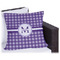 Gingham Print Outdoor Pillow - 16" (Personalized)