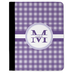 Gingham Print Padfolio Clipboard - Large (Personalized)