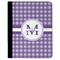 Gingham Print Padfolio Clipboards - Large - FRONT