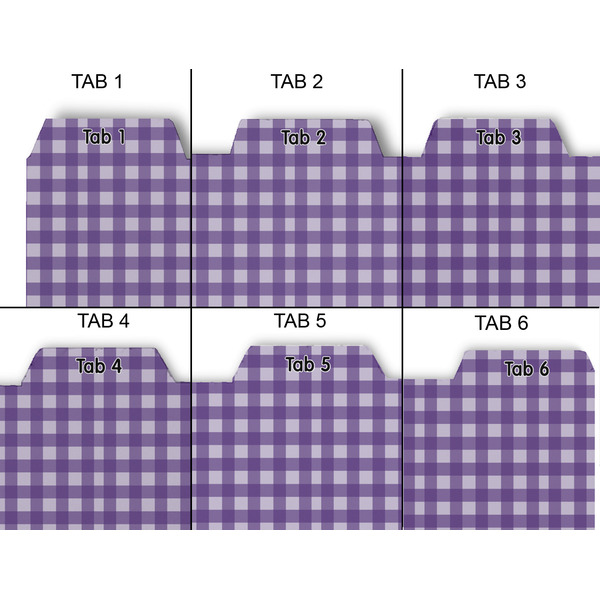Gingham Print Page Dividers - Set of 6 - Approval