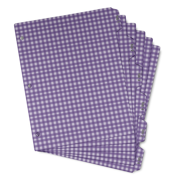 Gingham Print Page Dividers - Set of 6 - Main/Front