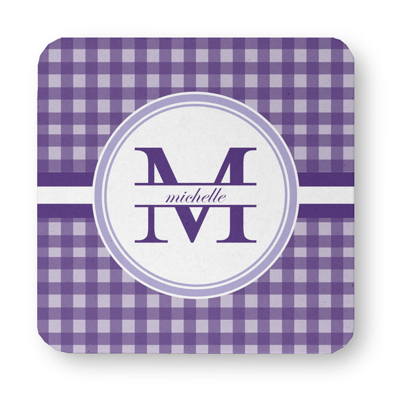 Gingham Print Paper Coasters - Approval